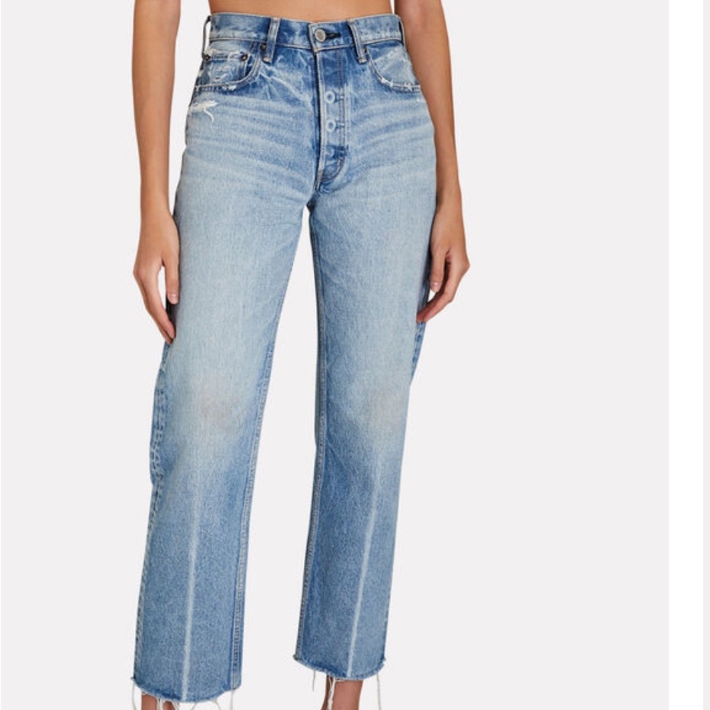 Moussy Vintage Ashley Wide Straight Leg Jeans size 27